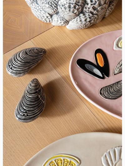 Mussel Salt & Pepper Shakers, &Klevering (2)