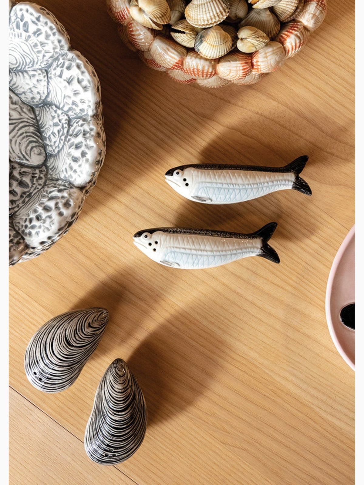 Sardine Salt & Pepper Shakers, &Klevering (2)
