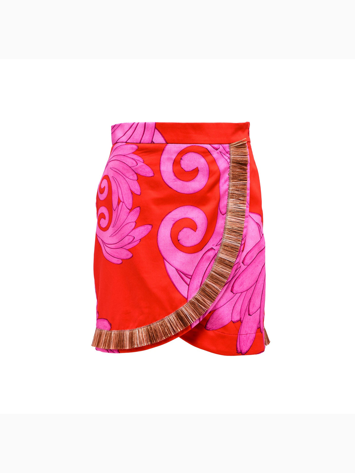 Lydia Mini Skirt with Raffia, Themis Z