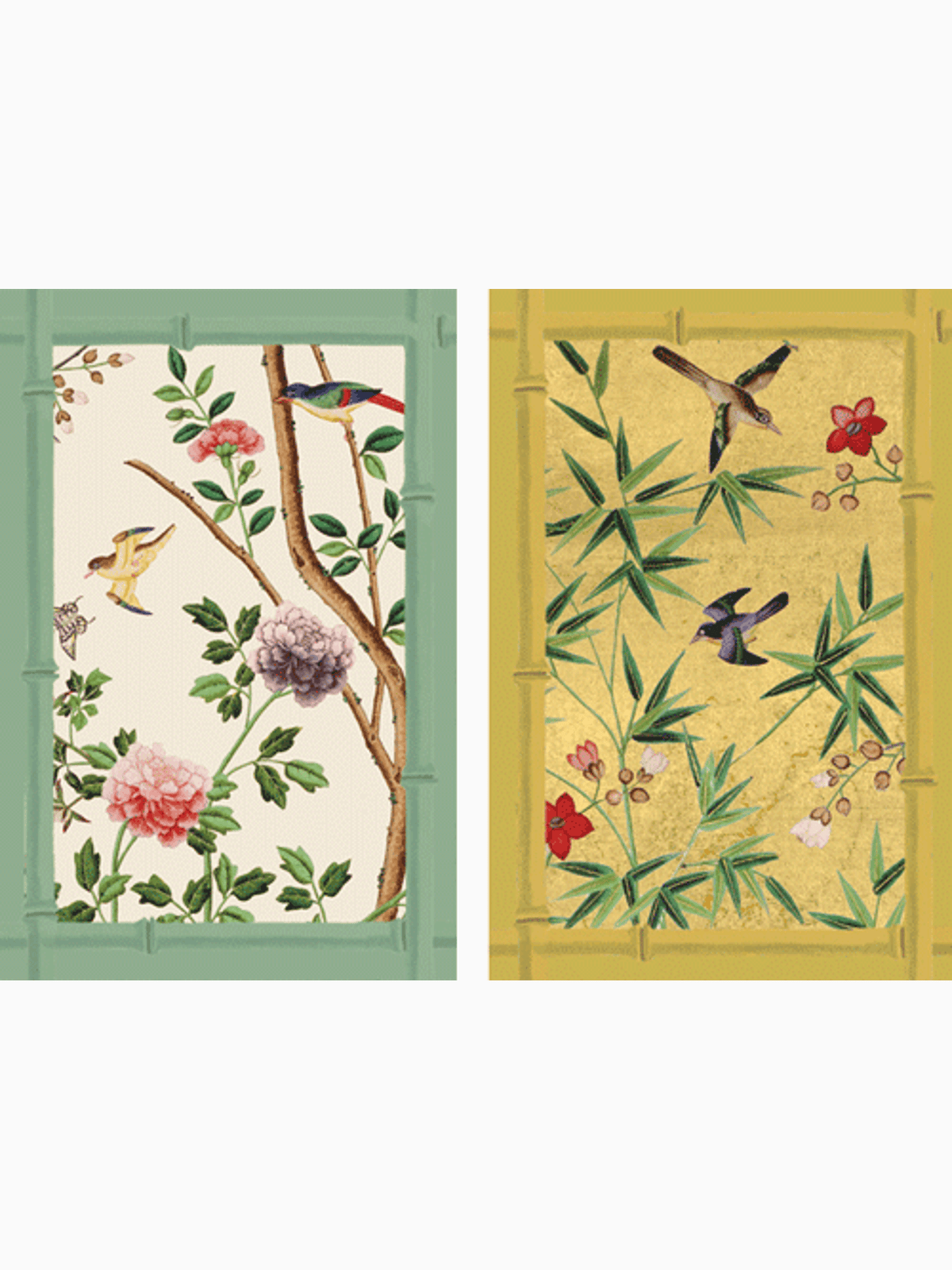 Chinese Wallpaper Playing Cards, Blue, Caspari (3)
