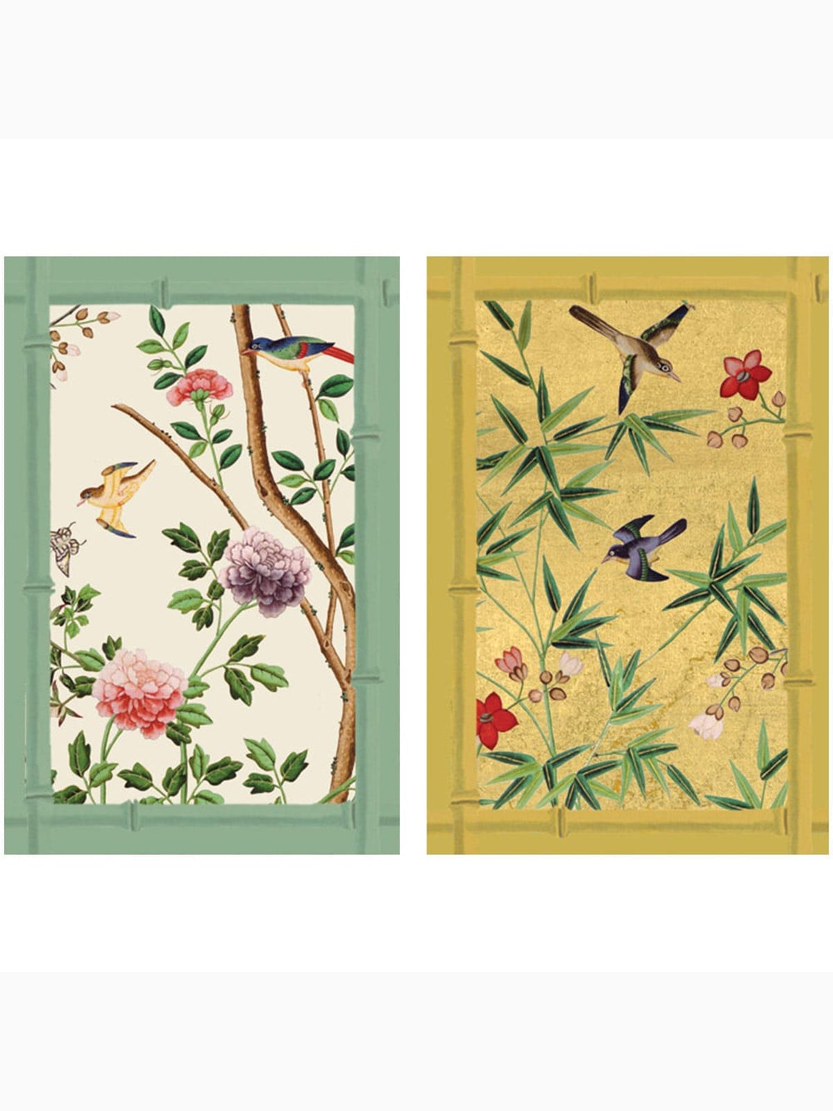 Chinese Wallpaper Playing Cards, Blue, Caspari