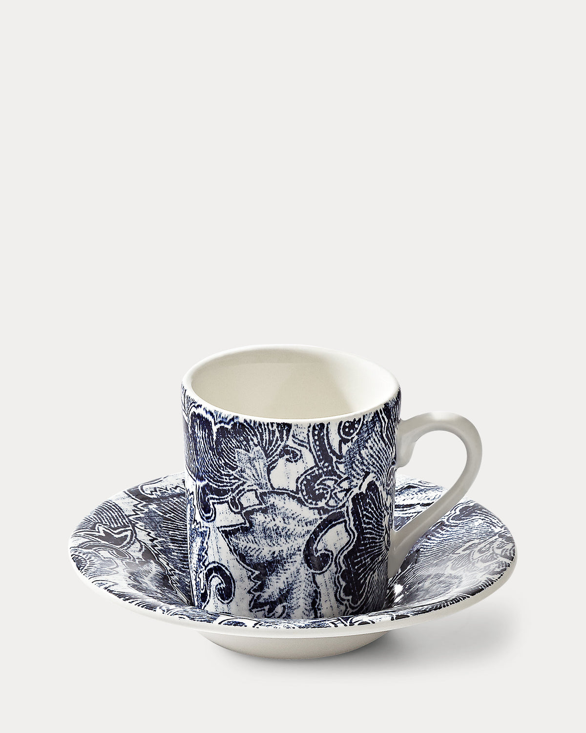 Faded Peony Espresso Cup & Saucer, Indigo, Ralph Lauren Home
